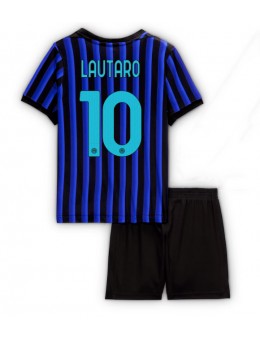 Inter Milan Lautaro Martinez #10 Replika Hemmakläder Barn 2025-26 Kortärmad (+ byxor)
